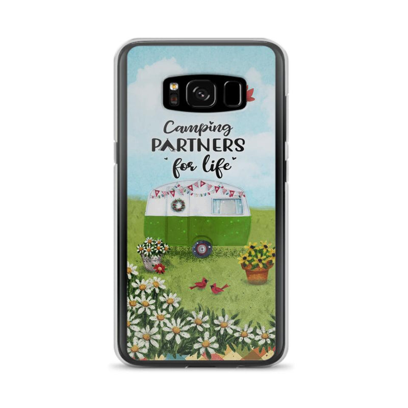 Custom Personalized Happy Campers Phone Case - Gift Idea For Camping Lover - Case For iPhone And Samsung