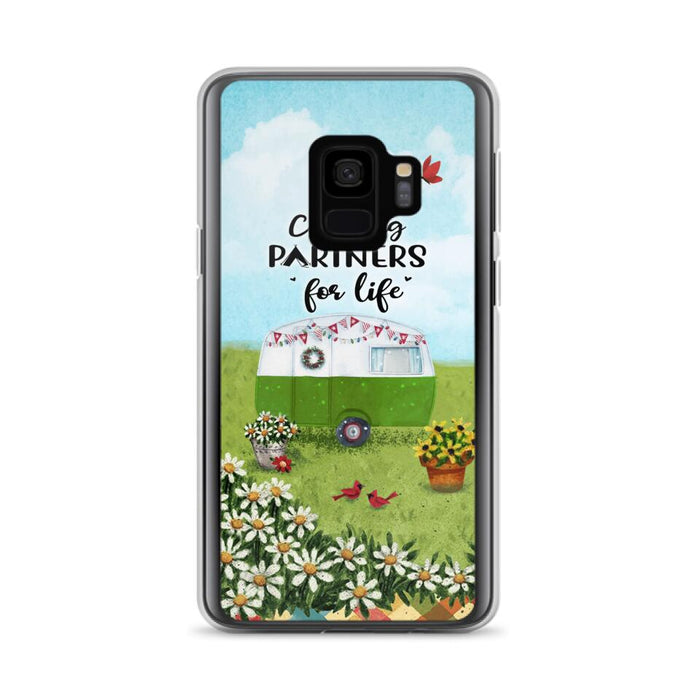 Custom Personalized Happy Campers Phone Case - Gift Idea For Camping Lover - Case For iPhone And Samsung