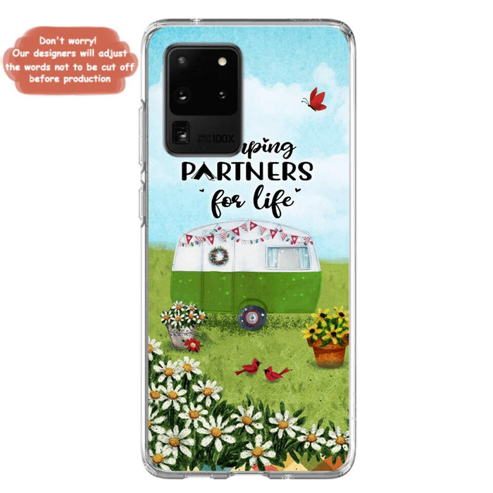 Custom Personalized Happy Campers Phone Case - Gift Idea For Camping Lover - Case For iPhone And Samsung