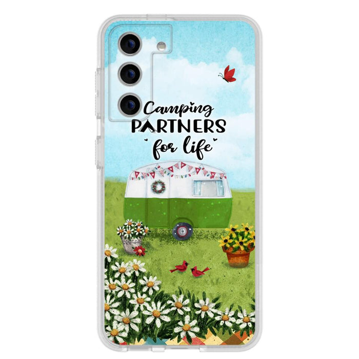 Custom Personalized Happy Campers Phone Case - Gift Idea For Camping Lover - Case For iPhone And Samsung