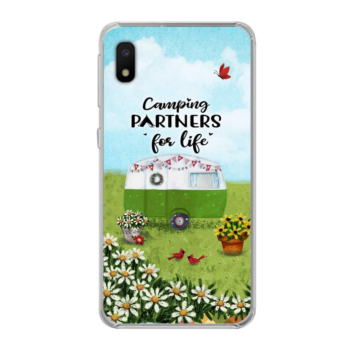 Custom Personalized Happy Campers Phone Case - Gift Idea For Camping Lover - Case For iPhone And Samsung