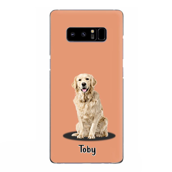 Custom Personalized Pet Phone Case - Up to 3 Pets - Gift Idea For Dog/ Cat Lover - Case For iPhone And Samsung