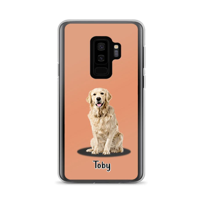 Custom Personalized Pet Phone Case - Up to 3 Pets - Gift Idea For Dog/ Cat Lover - Case For iPhone And Samsung