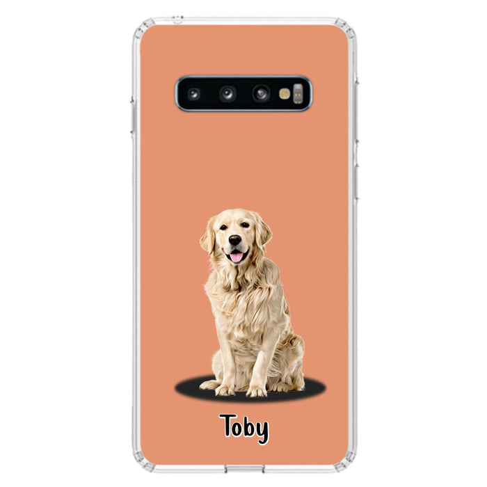 Custom Personalized Pet Phone Case - Up to 3 Pets - Gift Idea For Dog/ Cat Lover - Case For iPhone And Samsung