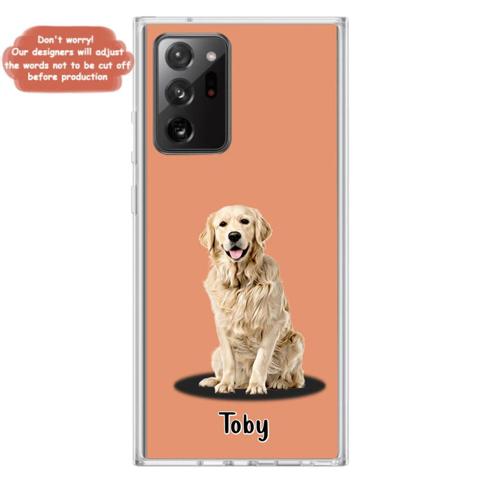 Custom Personalized Pet Phone Case - Up to 3 Pets - Gift Idea For Dog/ Cat Lover - Case For iPhone And Samsung