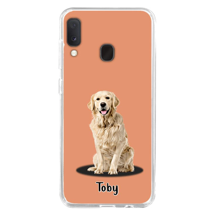 Custom Personalized Pet Phone Case - Up to 3 Pets - Gift Idea For Dog/ Cat Lover - Case For iPhone And Samsung