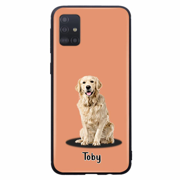 Custom Personalized Pet Phone Case - Up to 3 Pets - Gift Idea For Dog/ Cat Lover - Case For iPhone And Samsung