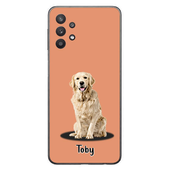 Custom Personalized Pet Phone Case - Up to 3 Pets - Gift Idea For Dog/ Cat Lover - Case For iPhone And Samsung