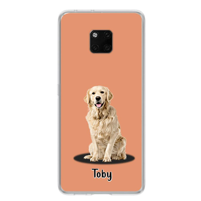 Custom Personalized Pet Phone Case - Up to 3 Pets - Gift Idea For Dog/ Cat Lover - Case For Xiaomi, Oppo And Huawei