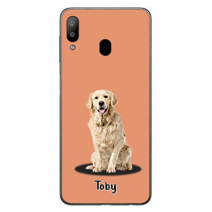 Custom Personalized Pet Phone Case - Up to 3 Pets - Gift Idea For Dog/ Cat Lover - Case For iPhone And Samsung