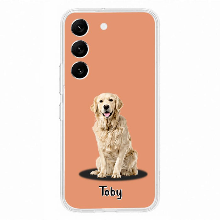 Custom Personalized Pet Phone Case - Up to 3 Pets - Gift Idea For Dog/ Cat Lover - Case For iPhone And Samsung