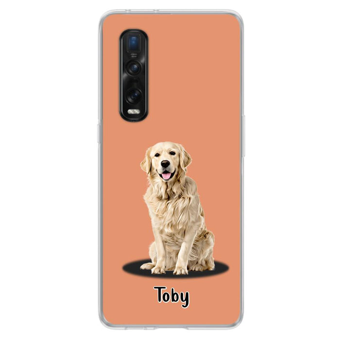 Custom Personalized Pet Phone Case - Up to 3 Pets - Gift Idea For Dog/ Cat Lover - Case For Xiaomi, Oppo And Huawei