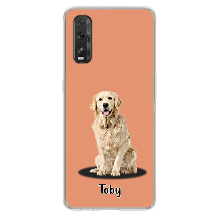 Custom Personalized Pet Phone Case - Up to 3 Pets - Gift Idea For Dog/ Cat Lover - Case For Xiaomi, Oppo And Huawei