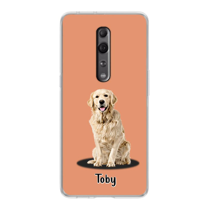 Custom Personalized Pet Phone Case - Up to 3 Pets - Gift Idea For Dog/ Cat Lover - Case For Xiaomi, Oppo And Huawei