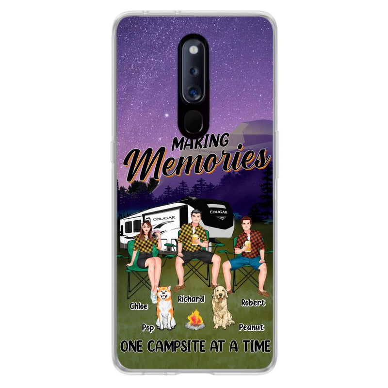 Personalized Camping Phone Case - Gift Idea For Camping Lover/Friends/Couple - Up to 3 People And 2 Dogs - Making Memories One Campsite At A Time - Case For Xiaomi, Oppo And Huawei