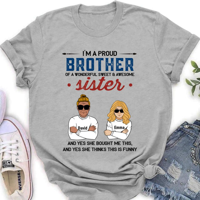 Custom Personalized Brothers & Sisters T-Shirt/Hoodie/Sweatshirt - Up To 5 Brothers/Sisters - Gift For Brothers And Sisters/ Siblings