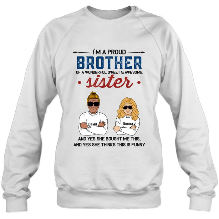 Custom Personalized Brothers & Sisters T-Shirt/Hoodie/Sweatshirt - Up To 5 Brothers/Sisters - Gift For Brothers And Sisters/ Siblings