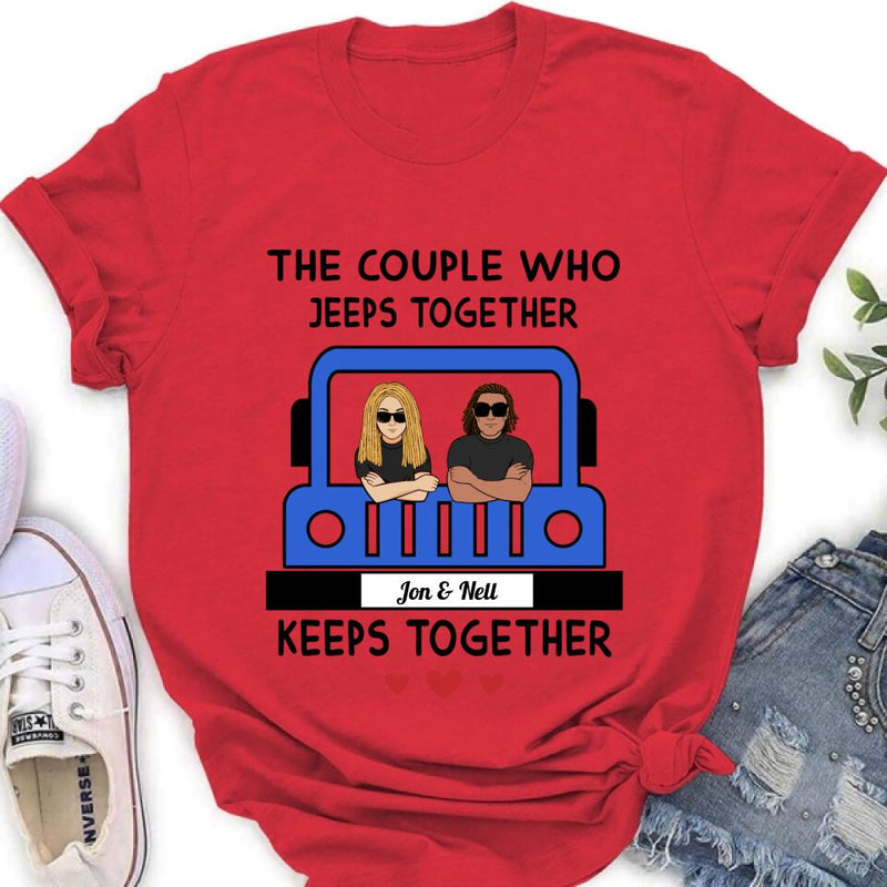 Personalized Off-road Couple T-shirt/Pullover Hoodie/Long Sleeve - Gift for Couple, Off-road Lovers