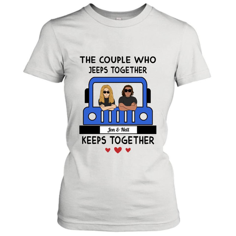Personalized Off-road Couple T-shirt/Pullover Hoodie/Long Sleeve - Gift for Couple, Off-road Lovers