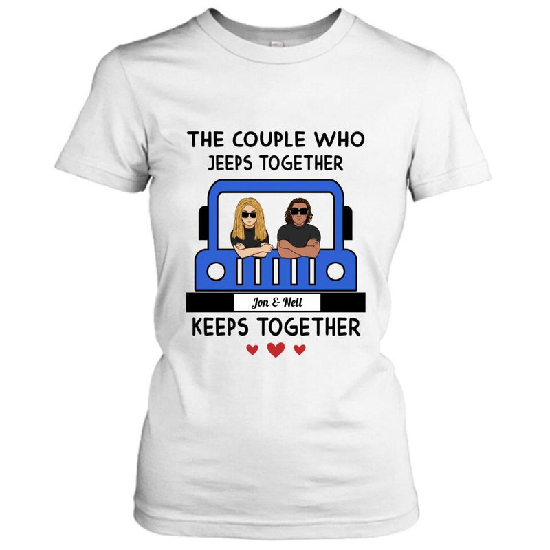 Personalized Off-road Couple T-shirt/Pullover Hoodie/Long Sleeve - Gift for Couple, Off-road Lovers