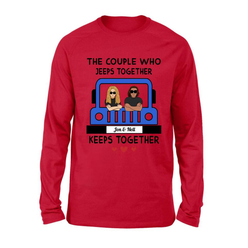 Personalized Off-road Couple T-shirt/Pullover Hoodie/Long Sleeve - Gift for Couple, Off-road Lovers