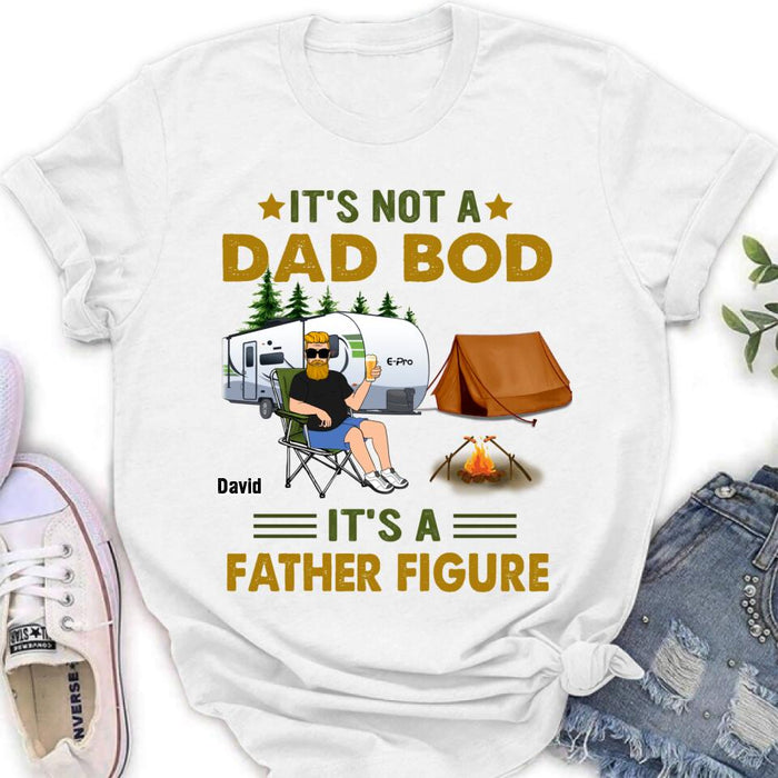 Custom Personalized Dad Shirt - Gift Idea For Father's Day - It's Not A Dad Bod It's A Father Figure