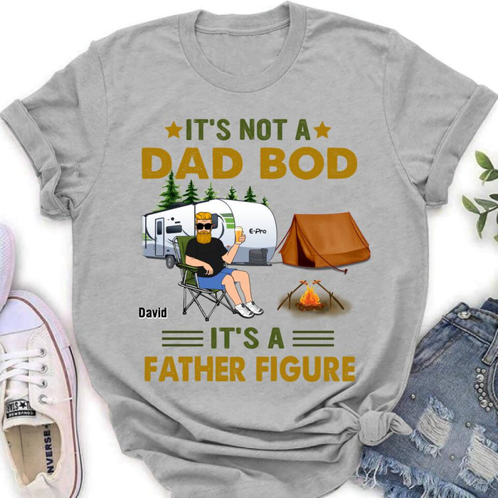 Custom Personalized Dad Shirt - Gift Idea For Father's Day - It's Not A Dad Bod It's A Father Figure