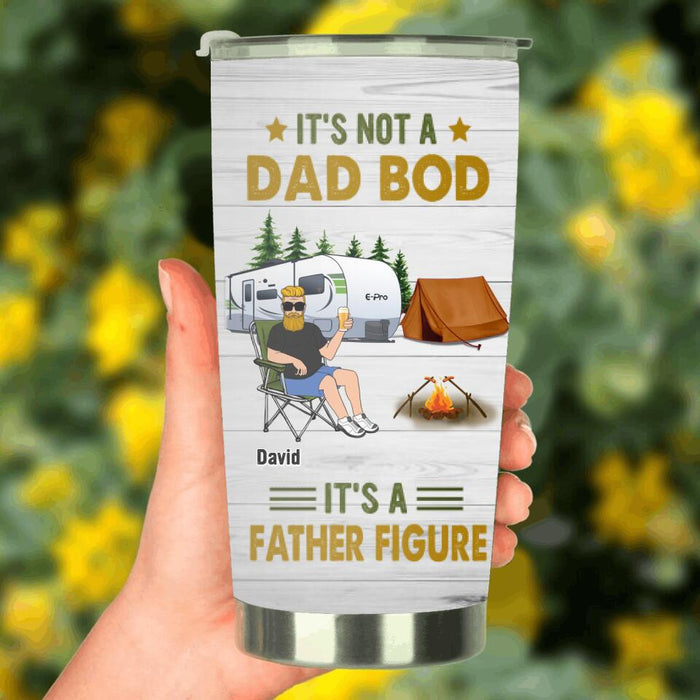 Custom Personalized Dad Tumbler - Gift Idea For Father's Day - It's Not A Dad Bod It's A Father Figure