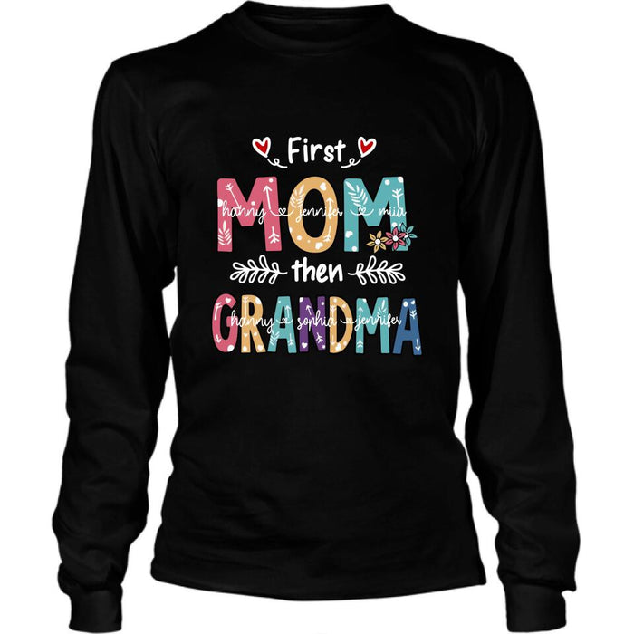 Custom Personalized Mom Grandma T-shirt - Gift For Grandma - First Mom Then Grandma