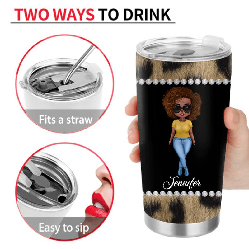 Personalized Mom Nana Tumbler - Mother's Day Gift For Mom/Grandma - When God Gifted Me Two Titles Mom And Nana