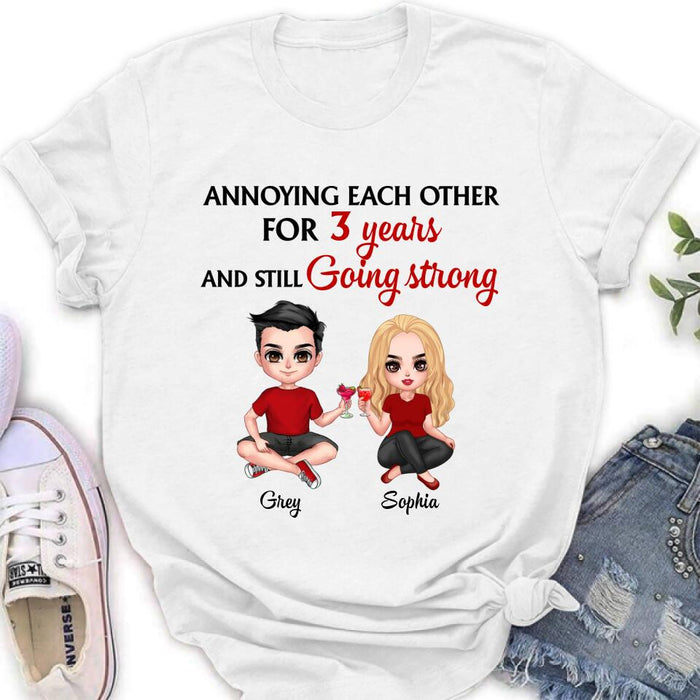 Custom Personalized T-shirt/Pullover Hoodie/Long Sleeve - Gift for couples, lovers, husband and wife - Annoying Couple