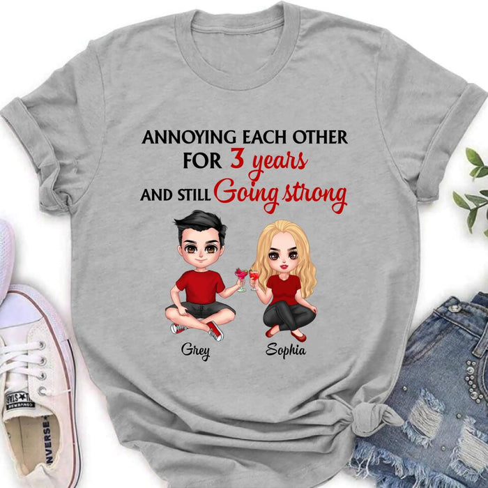 Custom Personalized T-shirt/Pullover Hoodie/Long Sleeve - Gift for couples, lovers, husband and wife - Annoying Couple