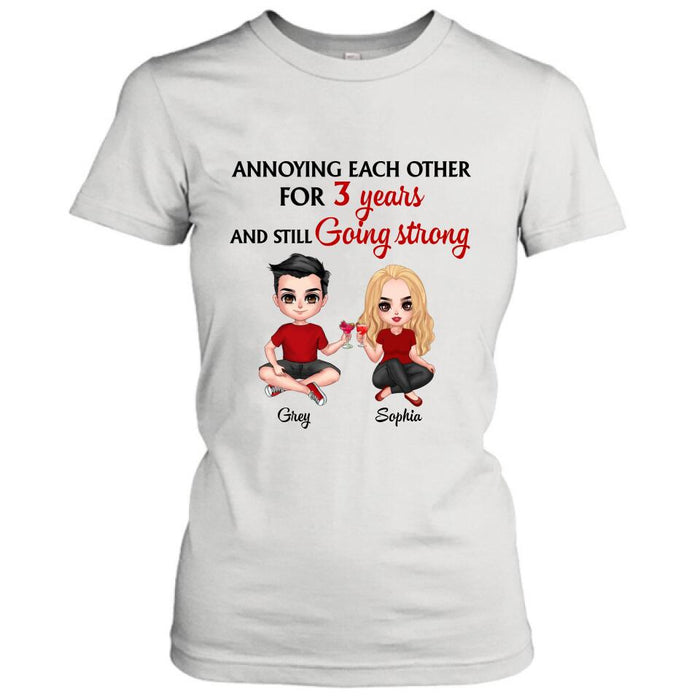 Custom Personalized T-shirt/Pullover Hoodie/Long Sleeve - Gift for couples, lovers, husband and wife - Annoying Couple