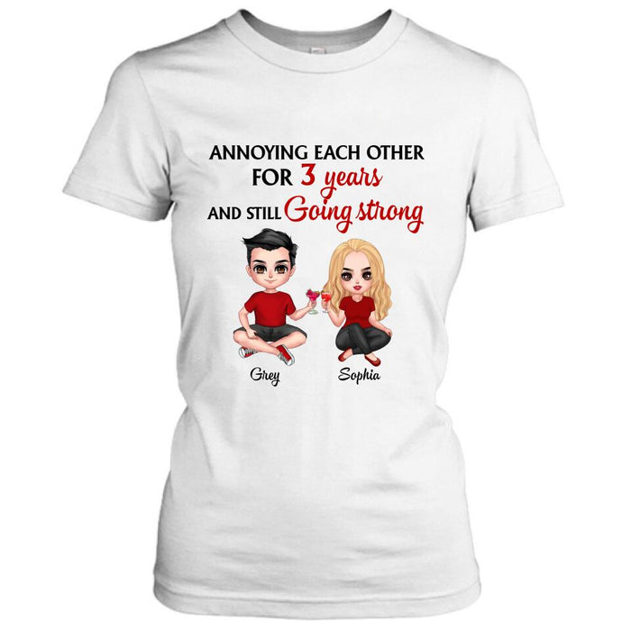 Custom Personalized T-shirt/Pullover Hoodie/Long Sleeve - Gift for couples, lovers, husband and wife - Annoying Couple