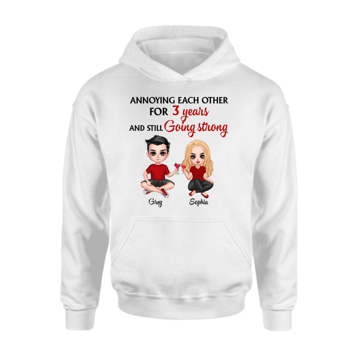 Custom Personalized T-shirt/Pullover Hoodie/Long Sleeve - Gift for couples, lovers, husband and wife - Annoying Couple