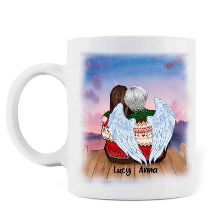 Custom Personalized Mother & Daughter Coffee Mug - Up to 4 Daughters - Mother And Her Children Forever Linked Together