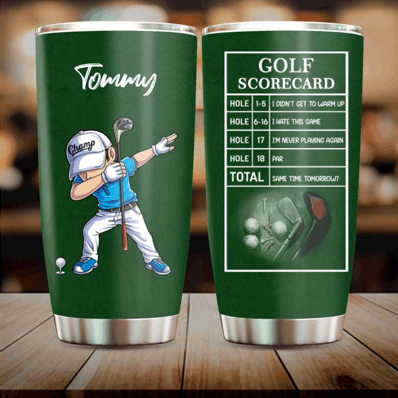 Personalized Golf Tumbler - Father's Day Gift Idea For Golf Lover