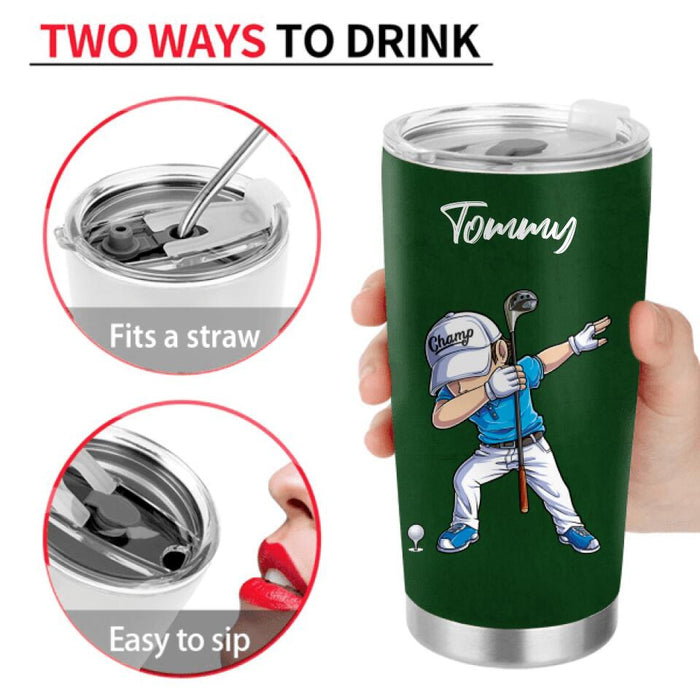 Custom Personalized Golf Tumbler - Gift Idea For Golf Lover/ Father's Day Gift