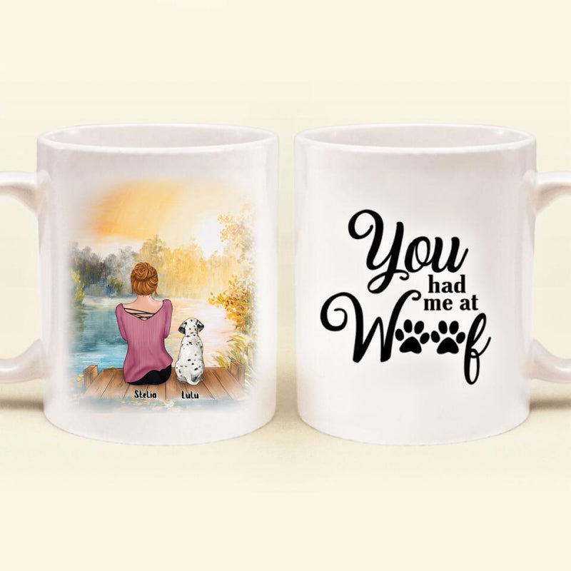 Personalized Dog/Cat Mom Coffee Mug - Best Gift Idea For Dog/Cat Lovers With Up to 4 Dogs/Cats - You Had Me At Woof