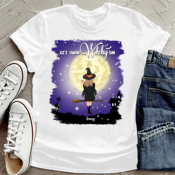Personalized Witches T-shirt - up to 4 Witches - Get Your Witchy On - OCEL9Z