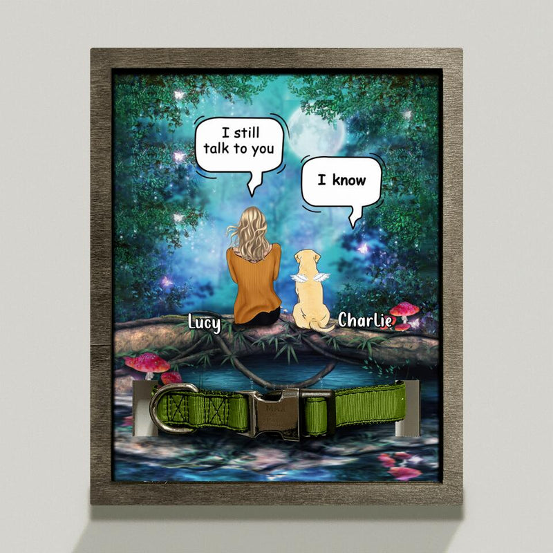 Custom Personalized Memorial Pet Loss Frame - Upto 5 Dogs/Cats - Memorial Gift For Dog/Cat Lovers - I Still Talk To You