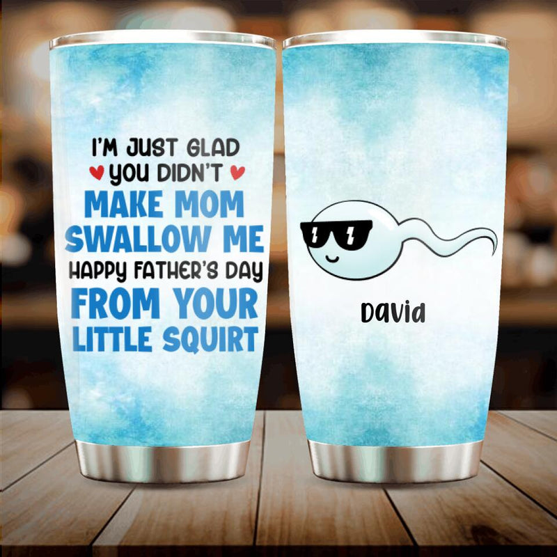 Personalized Tumbler For Dad -  Gift Idea For Father's Day - Up to 7 Sperms