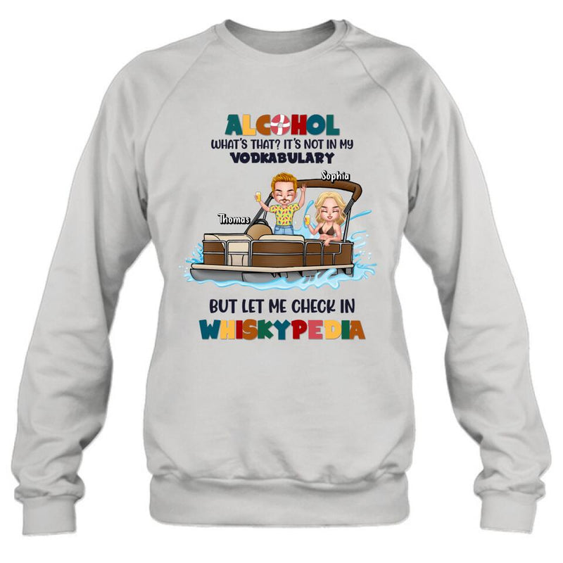 Personalized Pontoon Friends Shirt/Hoodie - Up to 4 People - Gift Idea For Friends - Alcohol What's That?