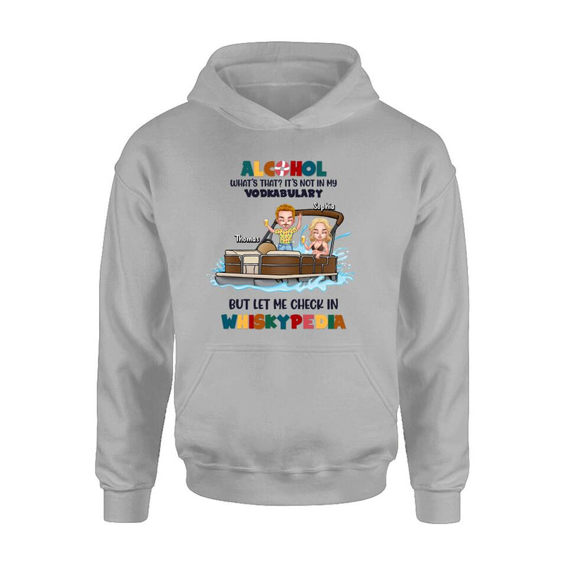 Personalized Pontoon Friends Shirt/Hoodie - Up to 4 People - Gift Idea For Friends - Alcohol What's That?