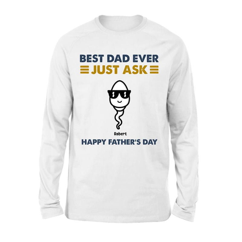 Personalized Father's Day Shirt/Pullover Hoodie - Up to 7 Kids - Father's Day Gift Idea - Best Father Ever