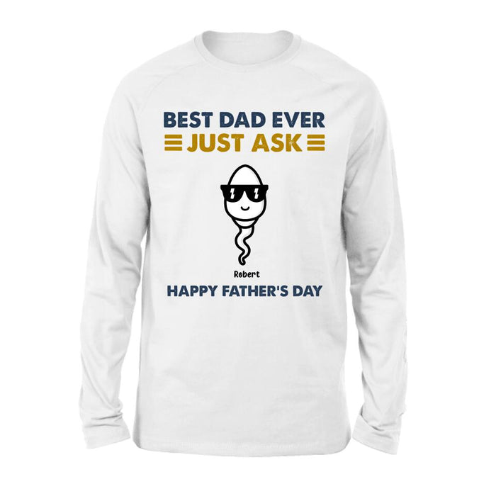 Custom Personalized Father's Day Shirt/ Pullover Hoodie - Up to 7 Kids - Father's Day Gift Idea - Best Father Ever