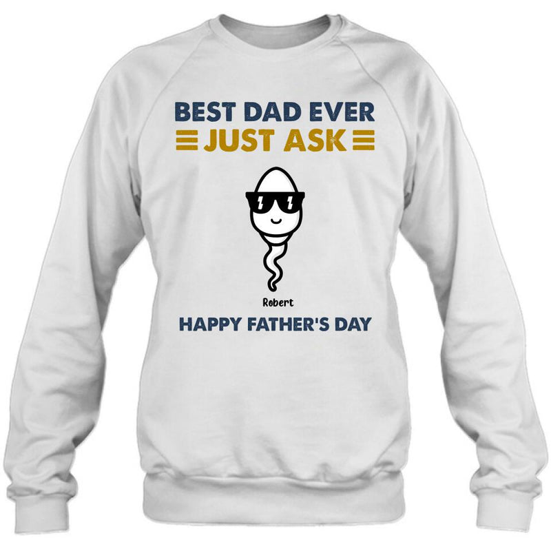 Personalized Father's Day Shirt/Pullover Hoodie - Up to 7 Kids - Father's Day Gift Idea - Best Father Ever