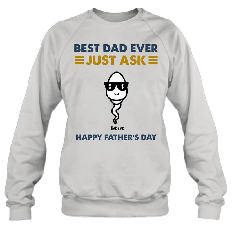 Personalized Father's Day Shirt/Pullover Hoodie - Up to 7 Kids - Father's Day Gift Idea - Best Father Ever
