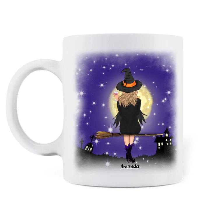 Custom Personalized Witchy Coffee Mug - Up to 4 Witches - Stay Wild Moon Child - OCEL9Z