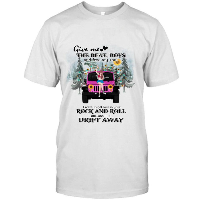 Custom Personalized Boho Off-road Car T-shirt/Hoodie - Gift Idea For Friend - I Want To Get Lost In Your Rock and Roll